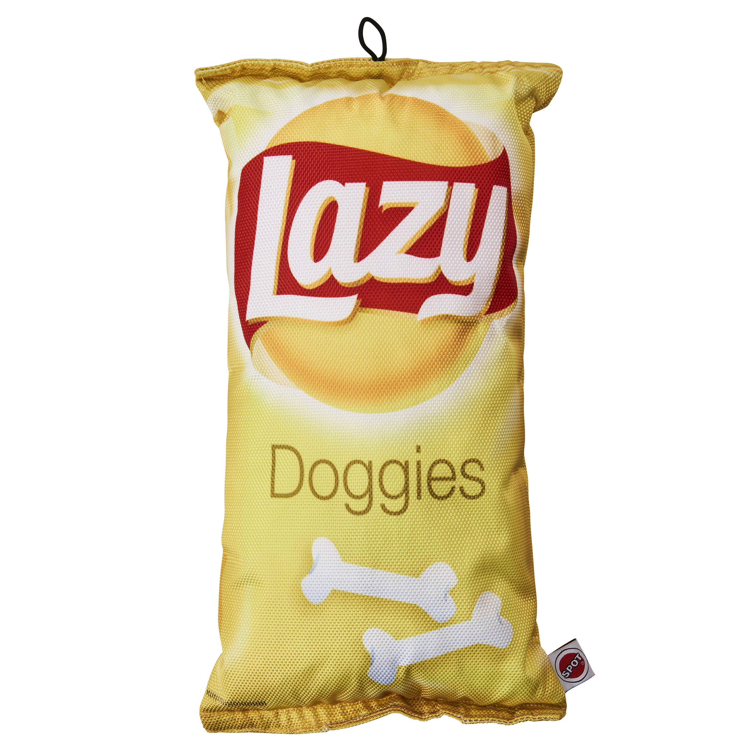 Ethical Pet SPOT Lazy Doggies Jumbo Chips Fun Foods Plush Squeaker