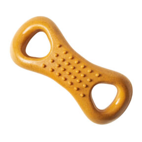 Ethical Pet Bambone Plus Peanut Butter Flavored Tough Chew Dog Toy, Tan